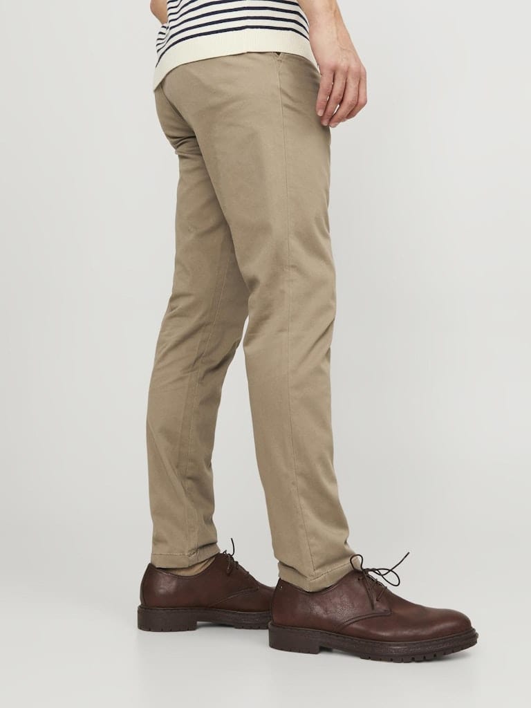 Pantalón Chino ajustado beige - JPSTMARCO JJBOWIE SA NOOS